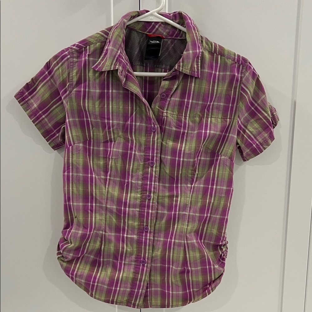 Plaid Hiking Short Sleeve Button-Up Shirt The North Face
